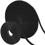 12.5 Yards Nylon Magic Tapes, Hook & Loop Tapes, Black, 6x0.5mm(DIY-CY0001-17B)