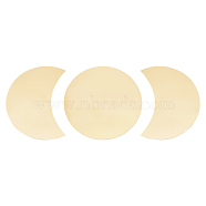 Acrylic Moon Phase Mirror Wall Decor, with Double Sided Adhesive Tape, for Wall Ornament Bedroom Living Room Decoration, Gold, 23x0.1cm, 21.6x16.5x0.1cm(DIY-WH0167-60B)