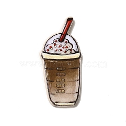 Double-sided Printed Acrylic Pendants, Drink Cup Charm, Camel, 37x16.5x2.5mm, Hole: 1.8mm(SACR-F005-05B)