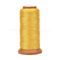 Polyester Threads, for Jewelry Making, Yellow, 0.2mm, about 1093.61 yards(1000m)/roll(NWIR-G018-B-18)