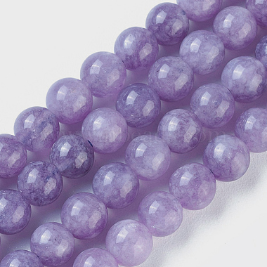 8mm MediumPurple Round Gemstone Beads