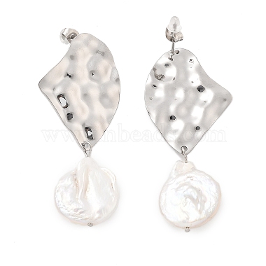 304 Stainless Steel Dangle Stud Earrings(EJEW-F354-02P)-5