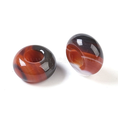 Natural Agate European Beads(G-G740-14x8mm-36)-2