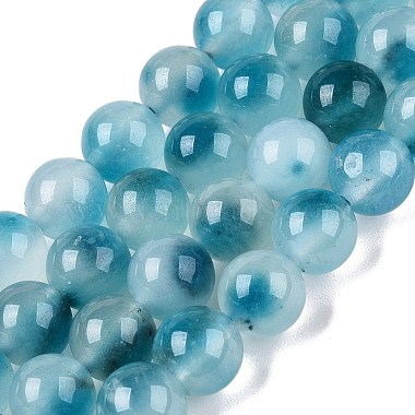teints naturels blancs perles de jade brins(G-T138-8mm-210-7)-4