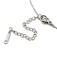 201 collier à pendentif humain de yoga en acier inoxydable avec chaînes câblées(NJEW-Q317-16P)-3