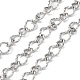 304 Stainless Steel Textured Twist Oval Link Chains(CHS-G027-05P)-1