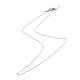 placage ionique (ip) 304 collier de chaîne de câble en acier inoxydable pour hommes femmes(X-NJEW-M200-14P)-1