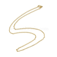 Vacuum Plating 304 Stainless Steel Cable Chains Necklace for Men Women, Golden, 17.91 inch(45.5cm)(STAS-E001-14G)