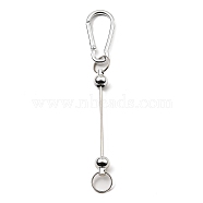 Aluminum with Iron Rock Climbing Carabiners, Key Clasps, Silver, 146mm(AJEW-B025-04)