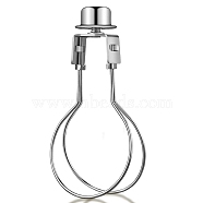 Iron Lamp Shade Light Bulb Clip, Adapter Clip, with Lamp Shade Attaching Finial, DIY Lighting Accessories, Platinum, 4-1/8x2 inch(105x52mm)(AJEW-WH0168-84B)