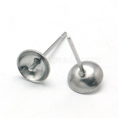 Accessoires de puces d'oreilles en 304 acier inoxydable(STAS-E024-4)-2