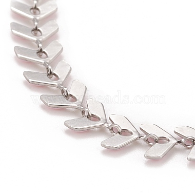 Enamel Wheat Link Chain Necklace(NJEW-P220-02P-03)-3