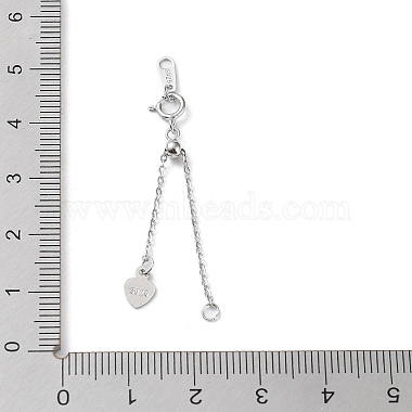 удлинители цепочек из серебра 925 пробы с родиевым покрытием 925(STER-G036-20P)-3