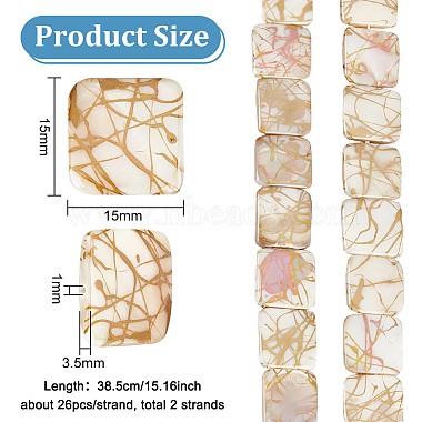 2 Strands Drawbench Style Natural Freshwater Shell Beads Strands(SHEL-BC0001-031)-2