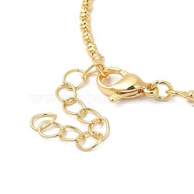 ожерелье из латуни с шариковой цепочкой для женщин(NJEW-F311-08G)-3