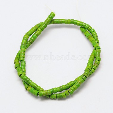 Dyed Synthetic Turquoise Beads Strands(G-P083-6mm-83E)-2