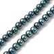 Electroplate Synthetic Magnetic Hematite Beads Strands(G-E602-01B)-1