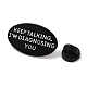 Word Keep Talking I'm Diagnosing You Alloy Black Enamel Pins Brooches for Backpack Clothes(JEWB-S028-12B)-3