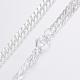 304 Stainless Steel Curb Chain Necklace(NJEW-H453-05S)-2