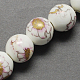 Perles de porcelaine imprimées manuelles(PORC-Q199-12mm-02)-2
