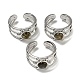 Natural Gemstone Adjustable Rings(RJEW-K269-10P-07)-1