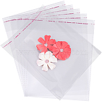400Pcs OPP Cellophane Self Sealed Bags, Top Seal Bags, Rectangle, Clear, 20x16cm, Unilateral Thickness: 0.035mm, Inner Measure: 16.5x16cm(OPC-SP0001-03A)