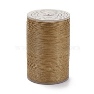 Round Waxed Polyester Thread String, Micro Macrame Cord, Twisted Cord, for Leather Sewing Stitching, Peru, 0.3~0.4mm, about 174.98 Yards(160m)/Roll(YC-D004-02A-007)