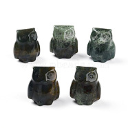 Natural Indian Agate Owl Display Decorations, Figurine Home Decoration, Feng Shui Energy Stone Gift for Home Office Desktop Decoration, 25~27x22~24x17~19mm(G-N345-04E)