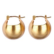 Alloy Thick Round Hoop Earrings for Women, Golden, 19x19x20mm, Pin: 0.8mm(JE1012A)