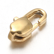 Ion Plating(IP) 304 Stainless Steel Lobster Claw Clasps, Golden, 11x5.5x3.5mm, Hole: 1mm(STAS-F094-05B-G)