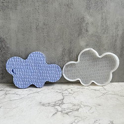 DIY Cloud Display Base Silicone Molds, Resin Casting Molds, for UV Resin, Epoxy Resin Craft Making, White, 139.5x200x12.5mm(DIY-P070-D01)
