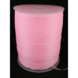 Organza Ribbon, Pearl Pink, 1/4 inch(6mm), 500yards/Roll(457.2m/Roll)(RS6mmY004)