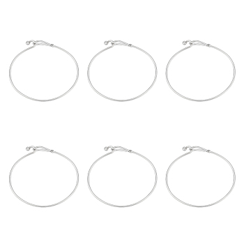 Adjustable Stainless Steel Bangles, Stainless Steel Color, 2-1/2 inch(65mm)
 inner diameter, 1.5~9mm wide, 1.5~4mm thick