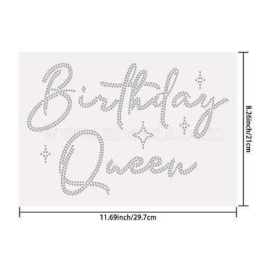 слово день рождения королева стекло исправление горный хрусталь(DIY-WH0303-094)-2