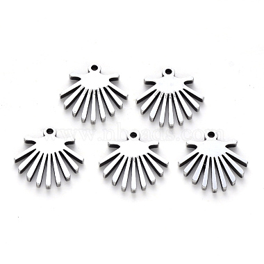 Stainless Steel Color Fan Stainless Steel Charms