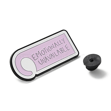 Wort emotional nicht verfügbare Emaille-Pins(JEWB-D022-03F-EB)-3