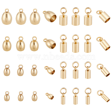 32Pcs 8 Style 201 Stainless Steel Cord Ends(STAS-UN0027-12)-1