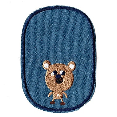 Steel Blue Cloth Cloth Patches