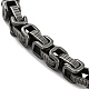 Ion Plating(IP) 201 Stainless Steel Byzantine Chain Bracelets(BJEW-D030-02B)-3