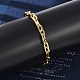 304 Stainless Steel Oval Link  Chain Bracelets for Women Men(BJEW-F488-49A-G)-3