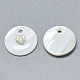 Natural White Shell Mother of Pearl Shell Charms(X-SSHEL-N036-053Q)-1