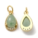Natural Mixed Stone Teardrop Charms(G-A034-01G)-3