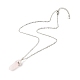 Набор ожерелий с подвесками в виде пули и бабочки для женщин в подарок(NJEW-JN03652)-3