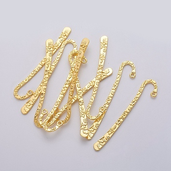 Tibetan Style Alloy Bookmarks, Lead Free and Cadmium Free, Golden, 79.5x15.5x2mm, Hole: 2mm
