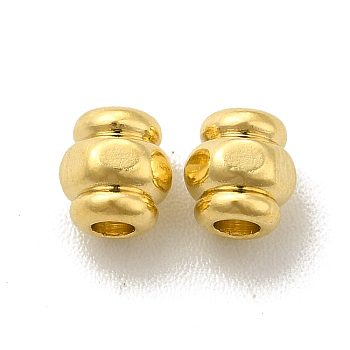 Brass Bead, Cadmium Free & Lead Free, Long-Lasting Plated, Lantern, Real 24K Gold Plated, 4.5x4mm, Hole: 2mm