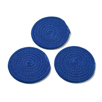 Cotton Thread Weave Hot Pot Holders, Hot Pads, Coasters, For Cooking and Baking, Prussian Blue, 117x7mm