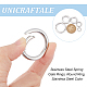 5Pcs 5 Styles 316 Stainless Steel Spring Gate Rings(STAS-UN0049-92)-2