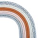 10 Stränge 5 Farben flache runde handgemachte Polymer Clay Perlen(CLAY-SZ0002-01)-1