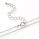 Brass Cable Chain Necklaces Making(MAK-L025-06P)-1