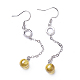 Cubic Zirconia Dangle Earrings(EJEW-P179-04P-02)-2